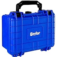 Eylar Protective Hard Case Water & Shock Proof w/Foam TSA Approved 8.12 inch 6.56 inch 3.56 inch (Blue)