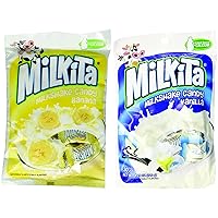 Milkita Milkshake Candy Mixed 4.23 oz x 2 packs – Vanilla Flavor and Banana Flavor