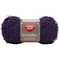 RED HEART Scrubby E833 Yarn, Grape