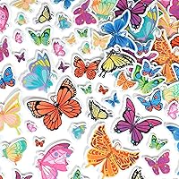 READY 2 LEARN Foam Stickers - Butterflies - Pack of 172 - Self-Adhesive Stickers for Kids - 3D Puffy Butterfly Stickers for Laptops, Phones and Crafts