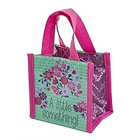 Karma Reusable Gift Bags - Tote Bag and Gift Bag with Handles - Perfect for Birthday Gifts and Party Bags RPET 1 Flowers Tiny