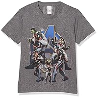 Marvel Kid's Avengers Suits Assemble T-Shirt, Charcoal Heather, Small