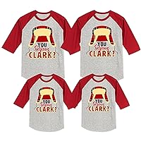 You Serious Clark Christmas Plaid Matching Family Raglan Sleeve Shirt