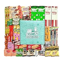 Mashi Box Asian Snack Box - 40 Count - Variety of Savory and Sweet Snacks from Japan, Korea, China Taiwan, Vietnam and more!
