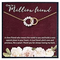 One in a Million Necklace for Friends Gifts Best Friend Necklace True Friend Necklace for Long Distance Friendship Gifts