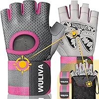 Detachable Workout Gloves for Men and Women, Weight Lifting Gloves with Flexible Wrist Strap, Excellent Grip, Full Protection for Gym Exercise and Training