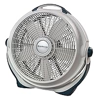 Lasko Wind Machine Air Circulator Floor Fan, 3 Speeds, Pivoting Head for Large Spaces, 20