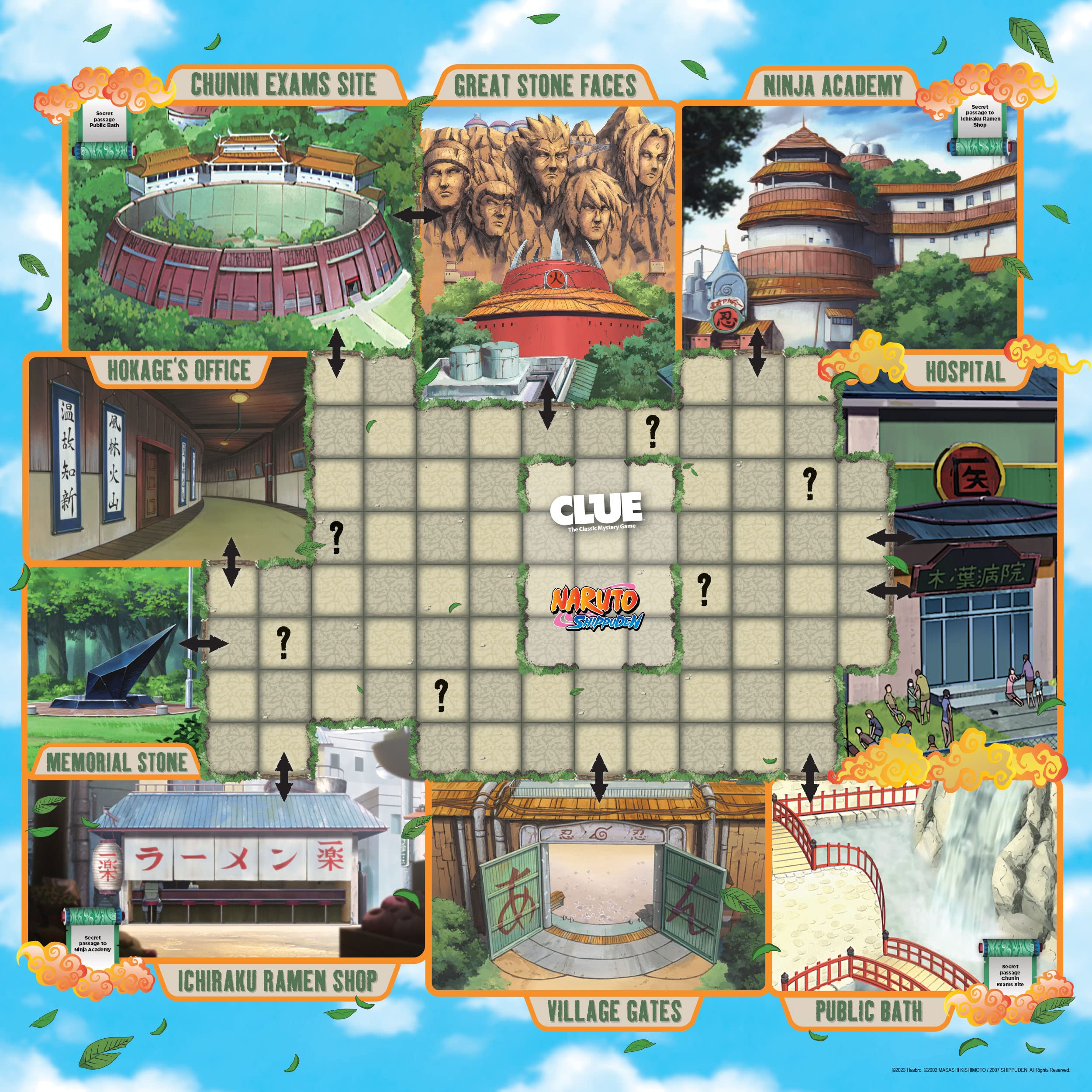 USAOPOLY CLUE: Naruto | Solve The Mystery in This Collectible Clue Game | Featuring Characters & Locations from The Anime TV Show Naruto | Officially-Licensed Naruto TV Show Game & Merchandise