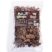 Pet 'n Shape Beef Lung Dog Treats – Made and Sourced in the USA - Training Treat, 1 Pound