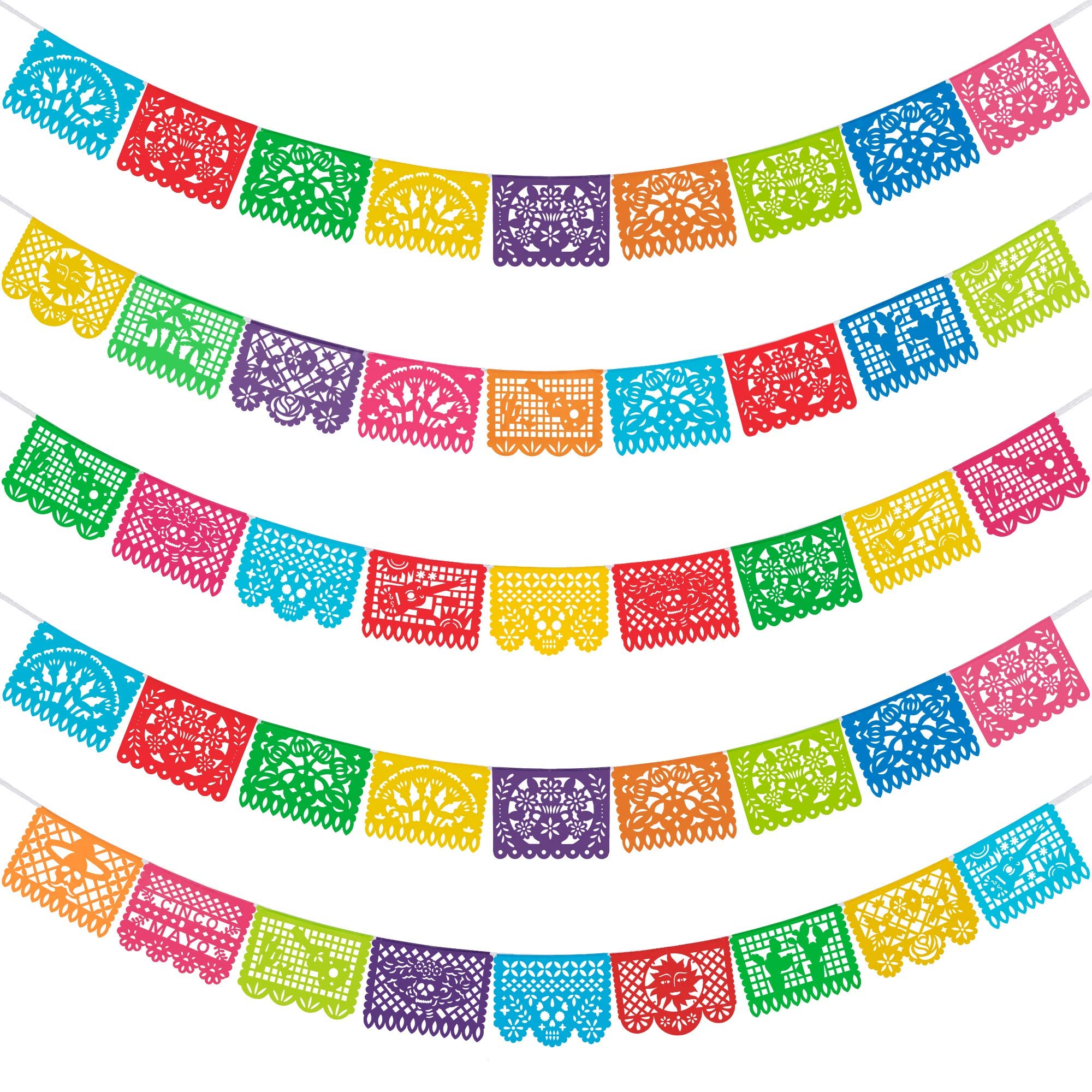 Mua HOOJO 5 Packs 82 Ft Mexican Party Banners, Papel Picado Banner ...