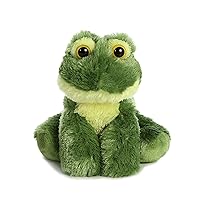 Aurora® Adorable Mini Flopsie™ Frolick Frog Stuffed Animal - Playful Ease - Timeless Companions - Green 8 Inches