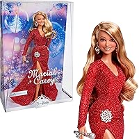 Signature Doll, Mariah Carey Holiday Collectible in Red Glitter Gown with Silvery Accessories