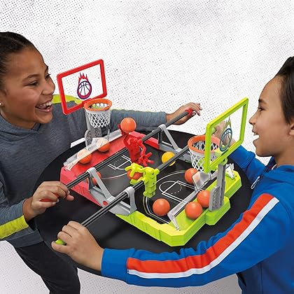 Hasbro Gaming Foosketball, The Foosball Plus Basketball Shoot and Score not searched Tabletop Game for Kids Ages 8 and Up, for 2 Players