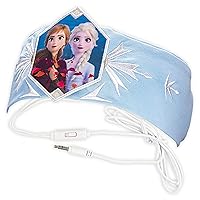 Frozen 2 Kids Headband Headphones Volume Limiting Switch Thin Speakers & Comfortable Soft Cotton Headband Perfect for Children's Earphones for School Home and Travel (Standard Packaging)