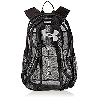 Under Armour Adult Hustle Mesh Backpack , (001) Black / / White , One Size Fits Most