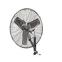 TPI Corporation CACU-24-W Commercial Circulator, Wall Mount Fan - Single Phase 120 Volt, Aluminum Blade Ventilation Fan. Commercial Wall Fans