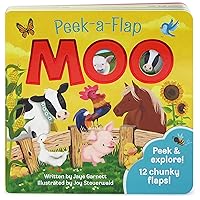 Moo: Peek-a-Flap Children's Board Book Moo: Peek-a-Flap Children's Board Book Board book
