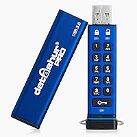 iStorage datAshur PRO 64 GB | Encrypted USB Memory Stick | FIPS 140-2 Level 3 Certified | Password protected | Dust/Water Resistant