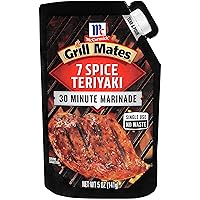 McCormick Grill Mates 7 Spice Teriyaki 30 Minute Marinade, 5 oz (Pack of 6)