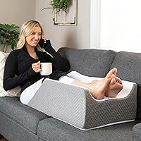 Kolbs Double Or Single Leg Elevation Pillow | Post Surgery Leg Pillow | Knee Wedge Pillow to Elevate Knee | Leg Rest for Bed | Foot Pillow for Bed (Double Leg)