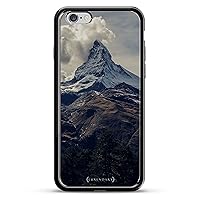 High Mountain See-through Design Chrome Series Case for iPhone 6/6S - Titanium Black