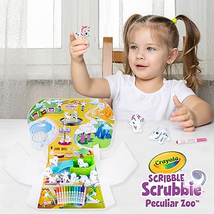 Crayola Scribble Scrubbie Peculiar Zoo, Amazon Exclusive, Kids Toy, Gift for Kids, Ages 3, 4, 5, 6