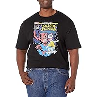 Marvel Big & Tall Classic Wi The Silver Surfer was a Skateboarder Men's Tops Short Sleeve Tee Shirt