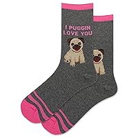 Hot Sox Women's Fun Pattern and Solid Crew Socks-1 Pair Pack-Cool & Classic Design Gifts