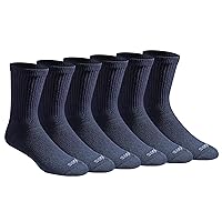 Dickies Men's Dri-tech Moisture Control Comfort Length Mid-Crew Socks