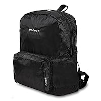 J World New York Buena Folding Backpack, Black, 6 X 11 X 15.7 (H X W X D)