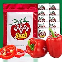 Seeds N Such 770 Hand Selected Pepper Garden Seeds | Includes 10 Individually Packaged Varietals | High Germination Rates | Untreated & Non-GMO
