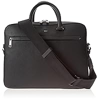 BOSS Embossed Logo Grainy Polyester Executive Briefcase