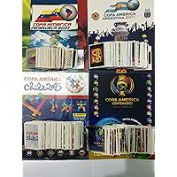 PANINI Copa America 2007 2011 2015 2016 Collection 4 Complete Collection Stickers + 4 Albums