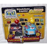 Namco Jakks Plug & Play TV Games Classics Combo Pack: Pac-Man & Ms. Pac-Man, 10 Arcade Classics
