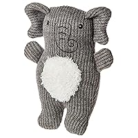 Mary Meyer Knitted Nursery Rattle Soft Toy, 7-Inches, Elephant