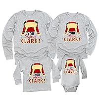 You Serious Clark Christmas Plaid Matching Family Long Sleeve Shirt