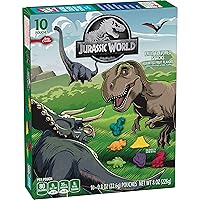 Jurassic World Fruit Flavored Snacks, Treat Pouches, 0.8 oz, 10 ct