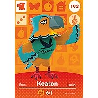 Nintendo Animal Crossing Happy Home Designer Amiibo Card Keaton 193/200 USA Version