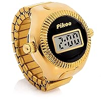Pikoo: Unisex Digital Ring Watch w/Made in Japan Movement, One Size Fits All