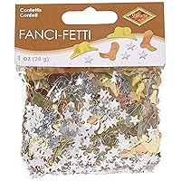 Fanci-Fetti Western Icons (copper, gold, silver) Party Accessory (1 count) (1 Oz/Pkg)