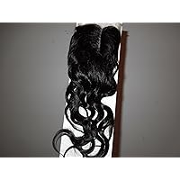 Mid Part 44 Lace Closure 100% Soft Peruvian Virgin Hair Human Hair Body Wave (10