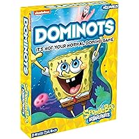 AQUARIUS Spongebob Squarepants Dominots Tile Game - Fun Family Stategy Game for Kids, Teens & Adults - Entertaining Game Night Gift - Officially Licensed Spongebob Merchandise & Collectibles