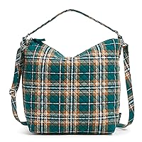 Vera Bradley Women's Cotton Oversized Hobo Shoulder Bag Handbag, One Size