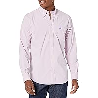 Brooks Brothers Men's Long Sleeve Button Down Performance Stretch Shirt, Patterned