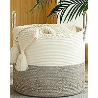 KAKAMAY Large Blanket Basket (18