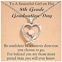 Shonyin Graduation Gifts for Her 2024 Graduation Necklace for Women Girls, Grad Gifts for Granddaughter Daughter Best Friends Sister