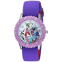 DISNEY The Princess & The Frog Kids' WDS000200 Princess Mulan Analog Display Analog Quartz Purple Watch