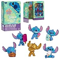 Disney Stitch Feed Me 6-piece Collectible Figure Set, Premium Collector Package, Kids Toys for Ages 3 Up, Amazon Exclusive by Just Play