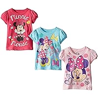 Disney Girls' Minnie Mouse 3-Pack T-Shirts