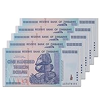 Zimbabwe - 100 Trillion Dollars Collectible Banknote - Uncirculated (2008-AA) P-91 X 5 PCS